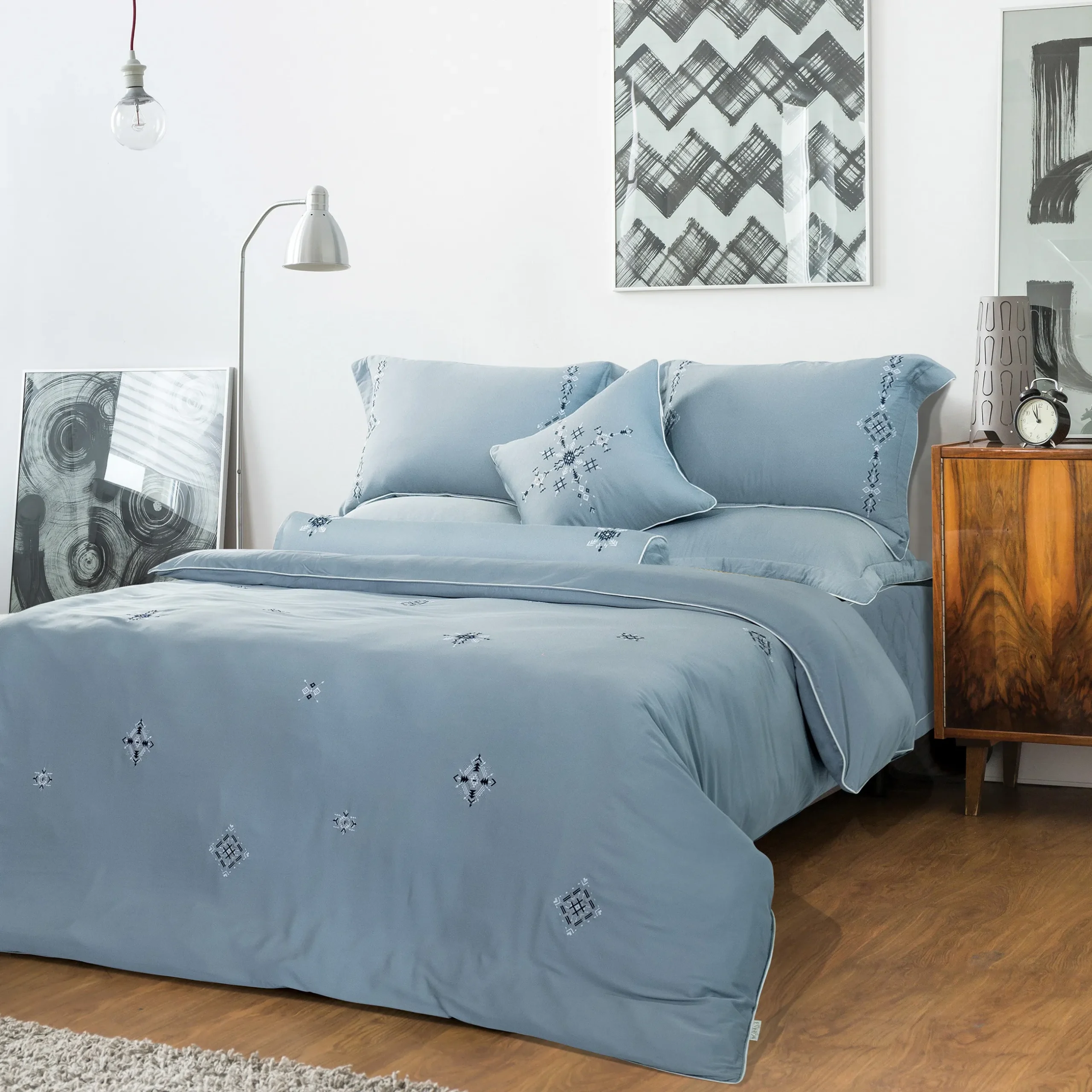 BỘ CHĂN GA GỐI OCEAN BLUE ESB23021 BỘ CHĂN GA GỐI OCEAN BLUE ESB23021