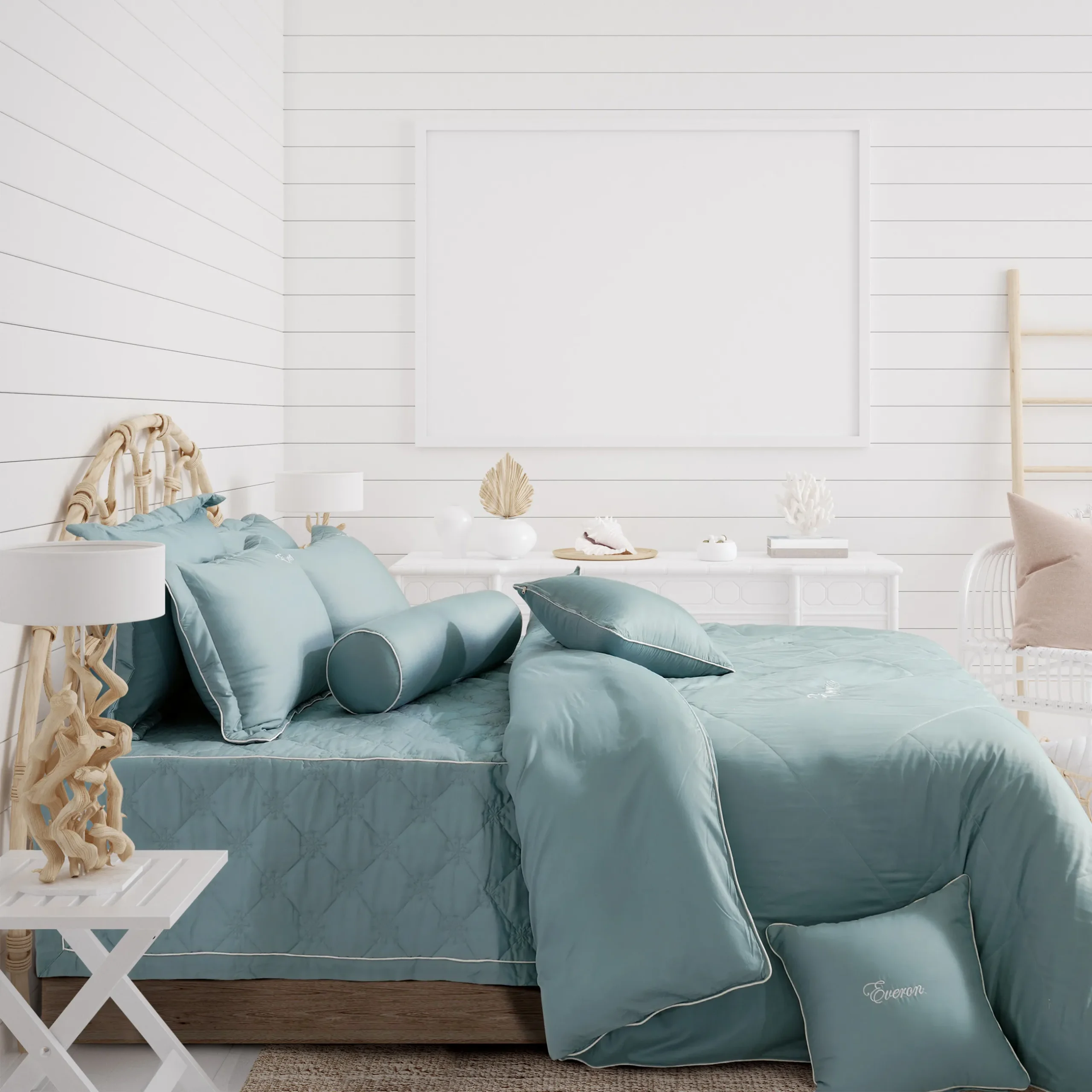 BỘ CHĂN GA GỐI APPHIRE BLUE ESTR23056 BỘ CHĂN GA GỐI APPHIRE BLUE ESTR23056 - Ảnh 6