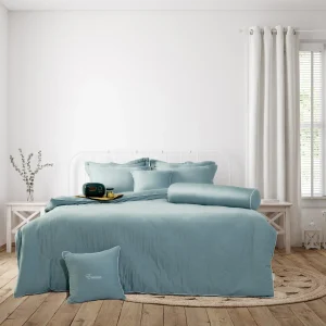 BỘ CHĂN GA GỐI APPHIRE BLUE ESTR23056